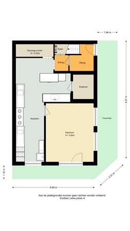 Floorplan - Kerkstraat 1, 3751 AR Bunschoten-Spakenburg